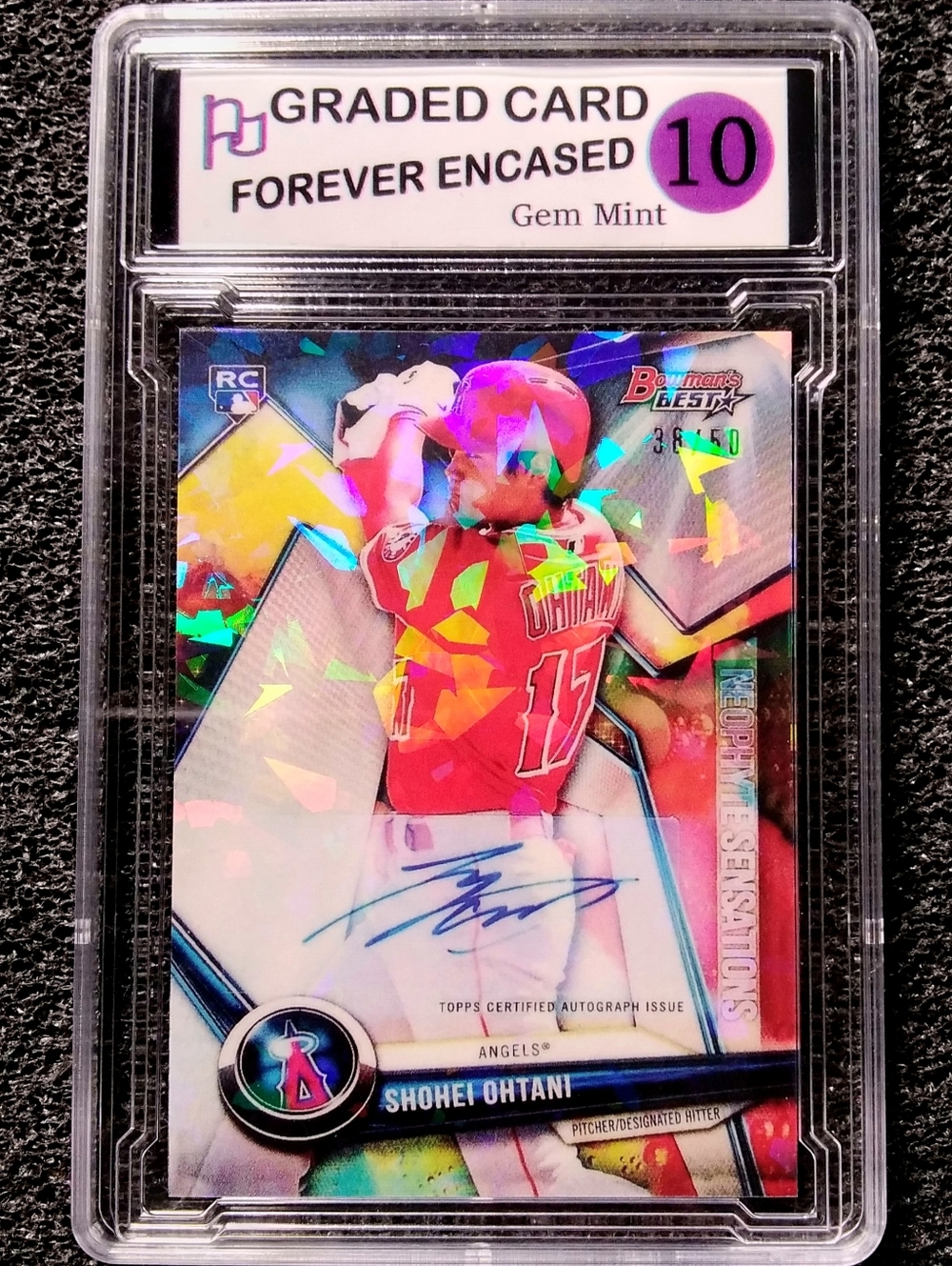 Shohei Ohtani Los Angeles Angels MVP Autograph Baseball Rookie Card Graded 10